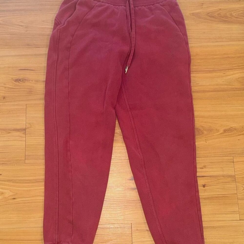 Lululemon Women's Burgundy and Red Joggers-tracksuits